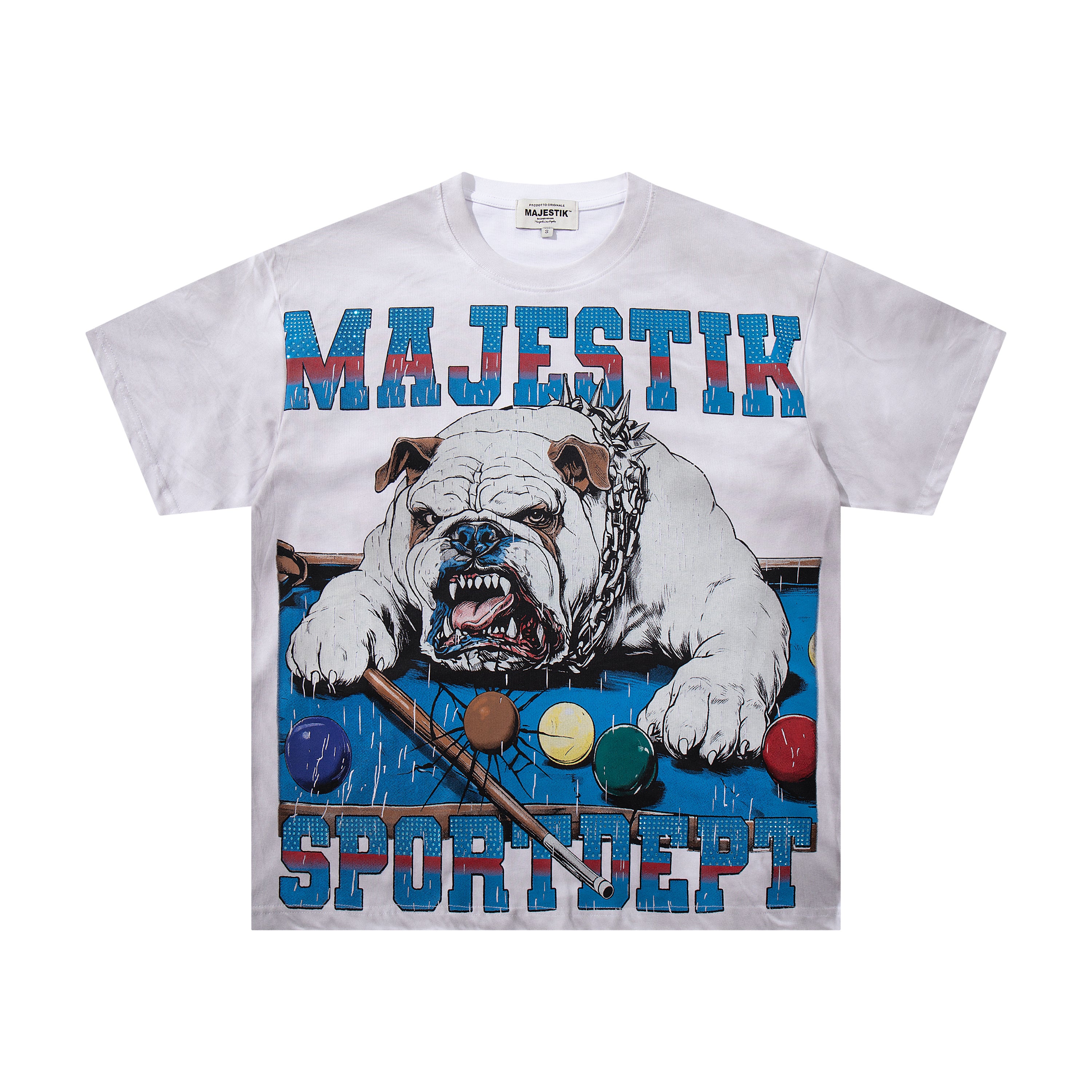 MAJESTIK Bulldog Sport Dept Vintage T‑Shirt