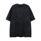 MAJESTIK Grim Reaper Scythe Vintage Washed Graphic T‑Shirt