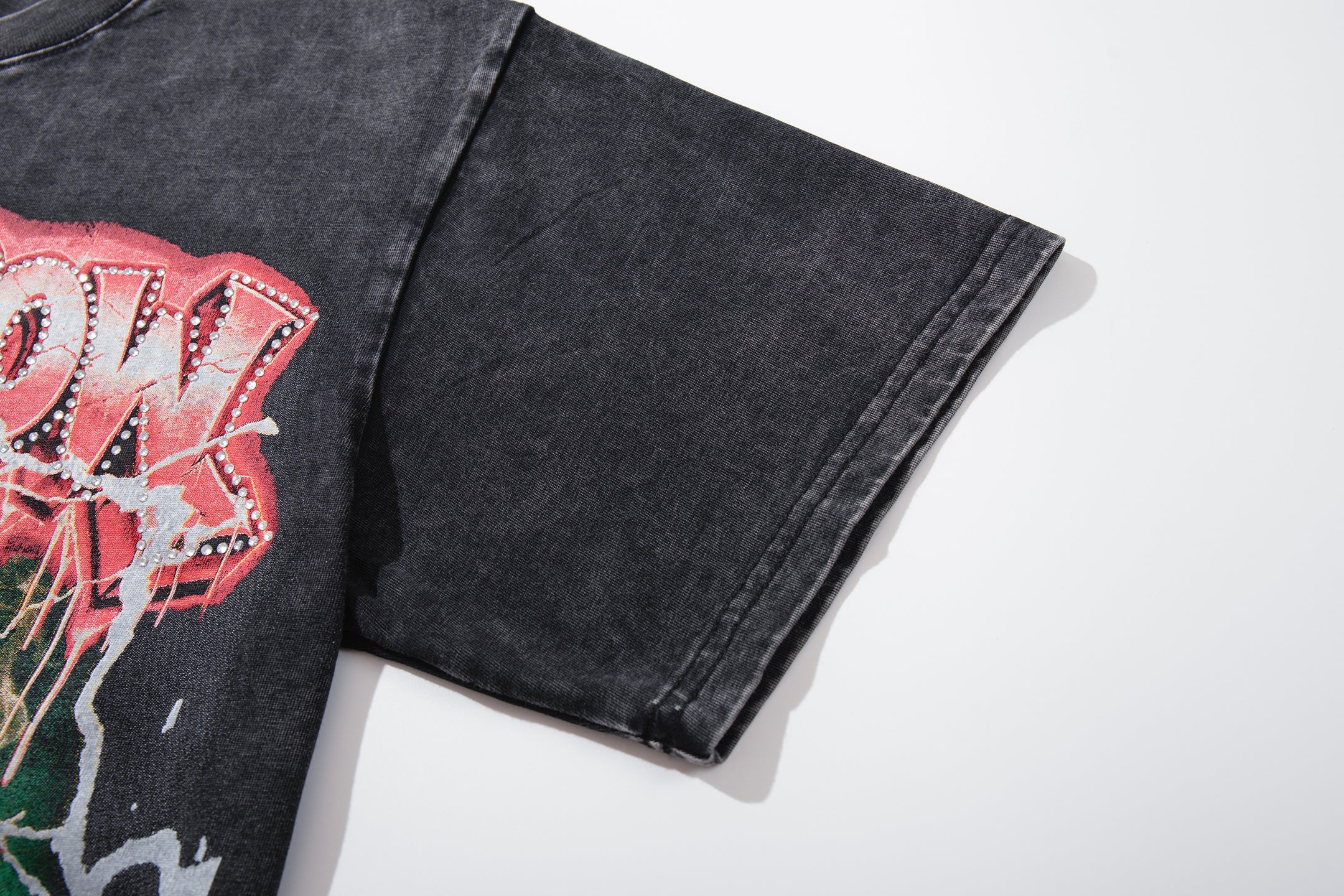 MAJESTIK Double‑Sided Skull Graphic Vintage T‑Shirt