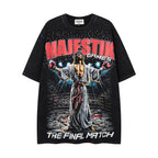 MAJESTIK The Final Match Vintage Boxing Graphic T‑Shirt