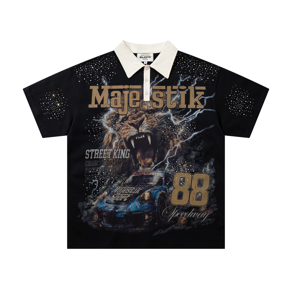 MAJESTIK 88 Racing Team Vintage Polo Shirt