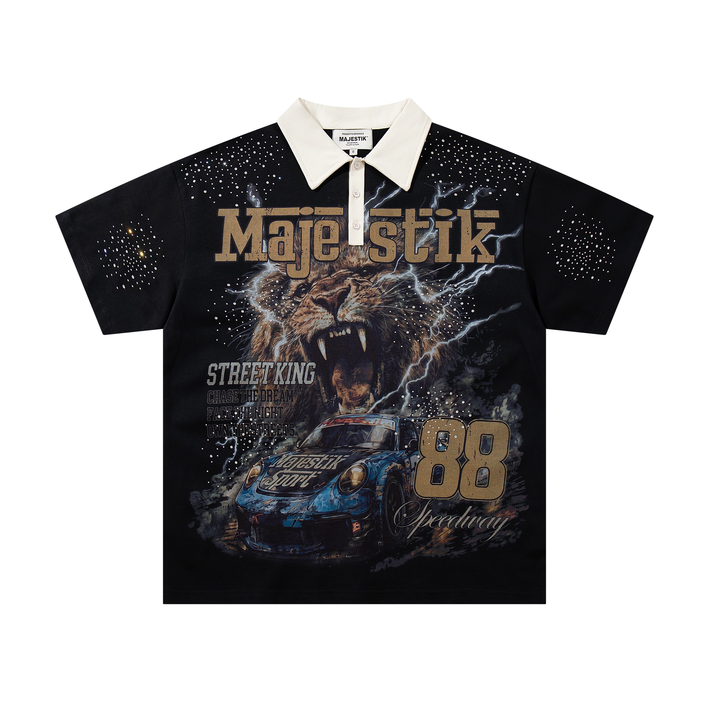 MAJESTIK 88 Racing Team Vintage Polo Shirt