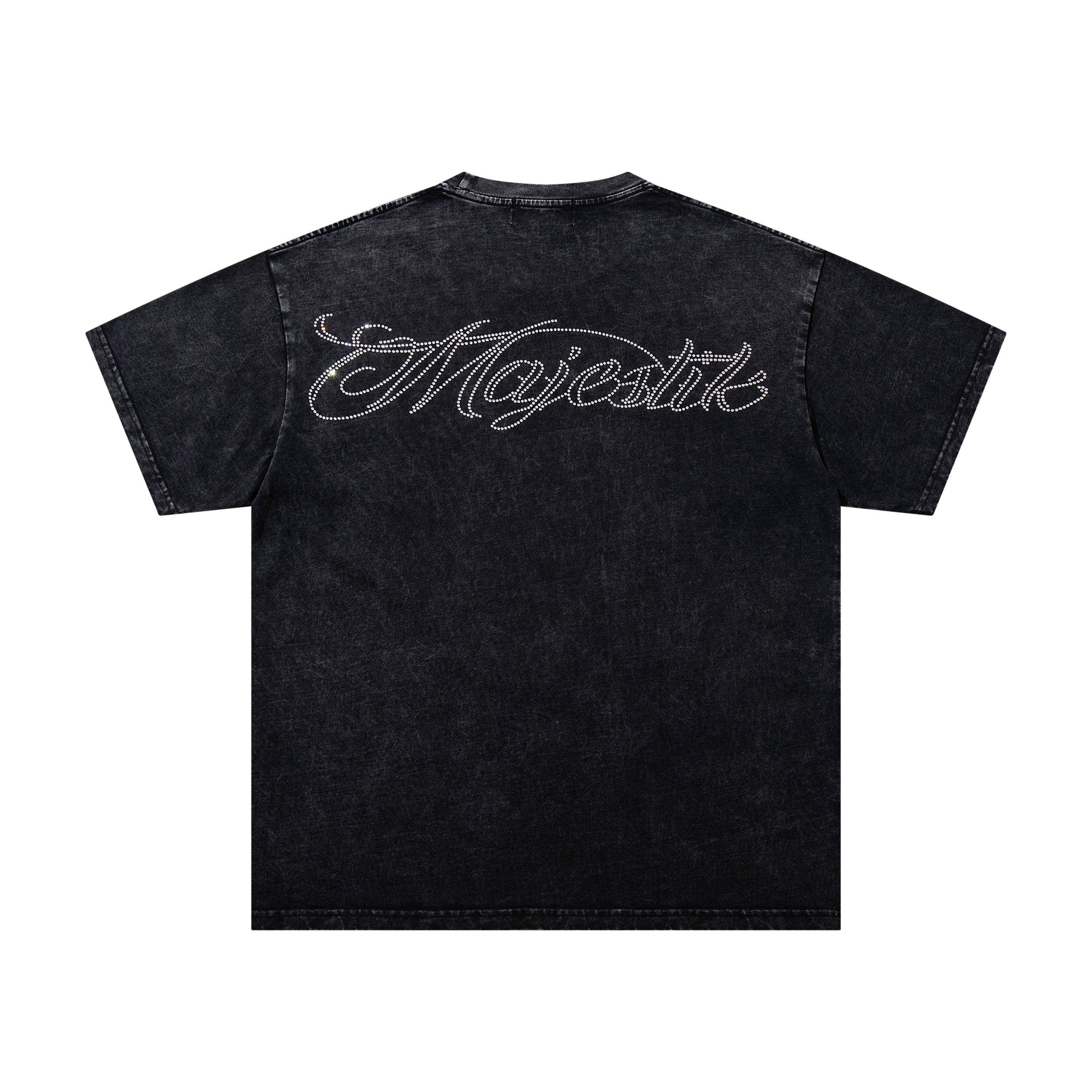MAJESTIK Trophy Champion Skeleton Double‑Sided Vintage T‑Shirt