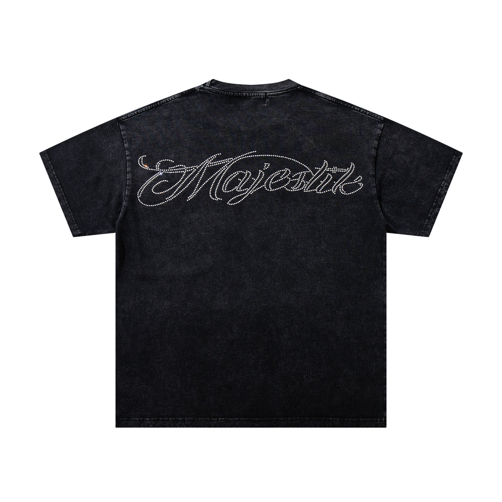 MAJESTIK Racing Car Vintage T‑Shirt