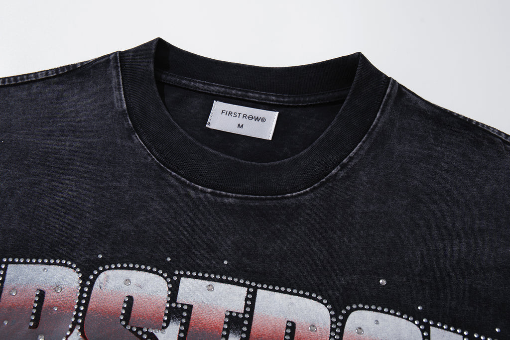 MAJESTIK Skull Racer Double‑Sided Vintage T‑Shirt