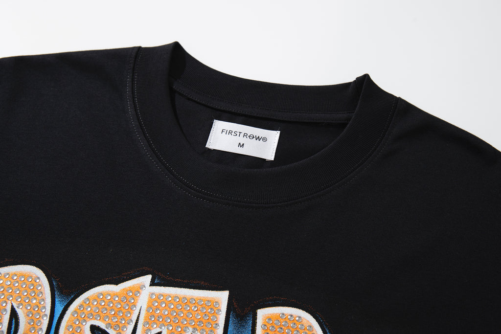 MAJESTIK Dual‑Sided Vintage Football Graphic T‑Shirt