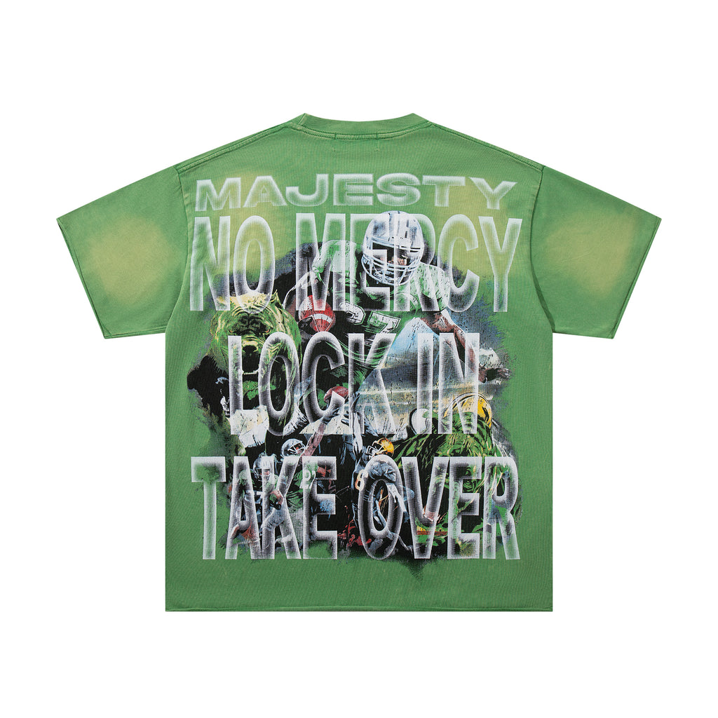 MAJESTIK Bad News Lock In Take Over Vintage T‑Shirt