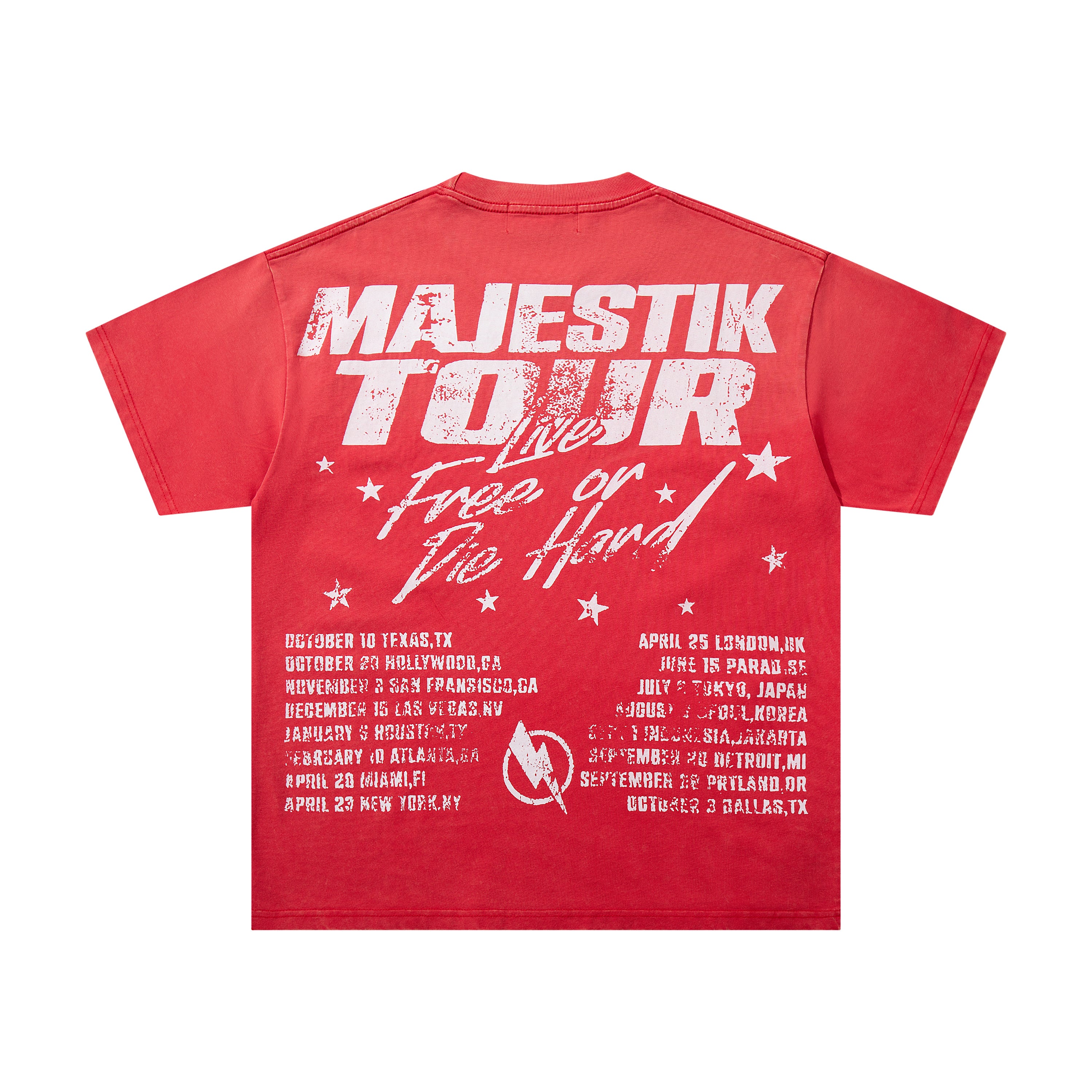 MAJESTIK Tour Bears Vintage Graphic T‑Shirt