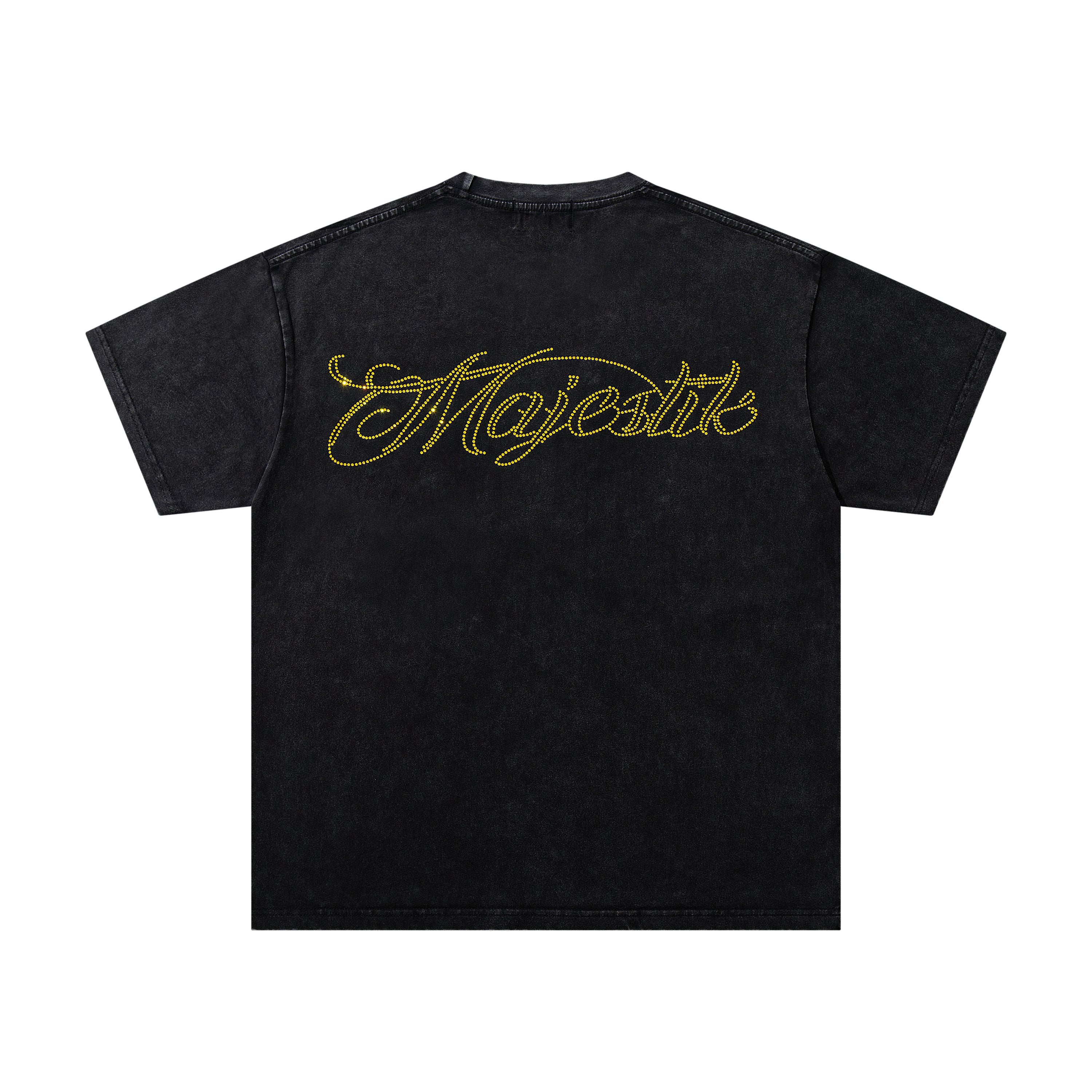 MAJESTIK Motocross Racing Vintage Black Double‑Sided T‑Shirt