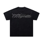 MAJESTIK Bulldog Vintage Graphic T‑Shirt