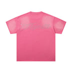 MAJESTIK Soul Light In Darkness Pink Vintage T‑Shirt