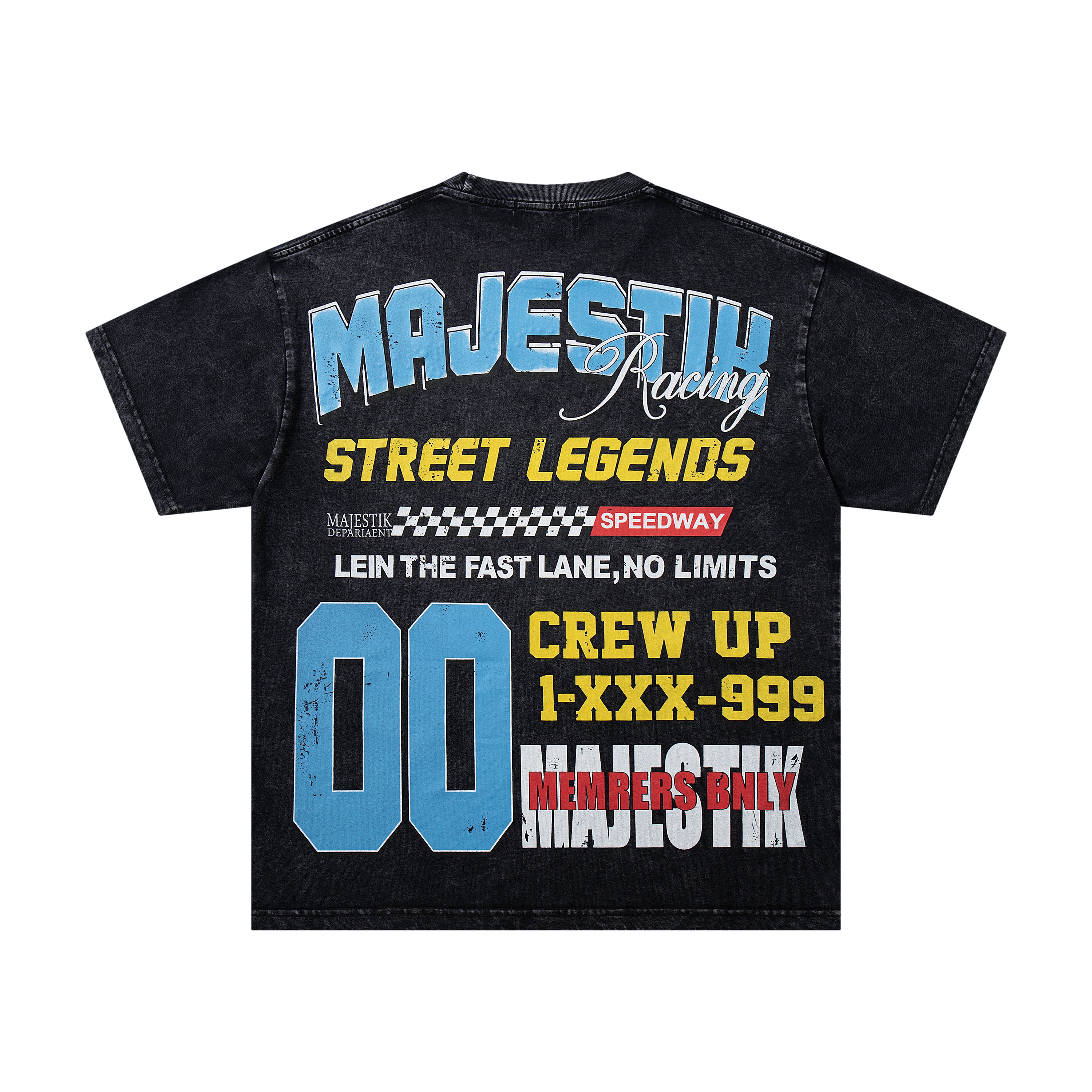MAJESTIK Street Legends Motocross Vintage T‑Shirt