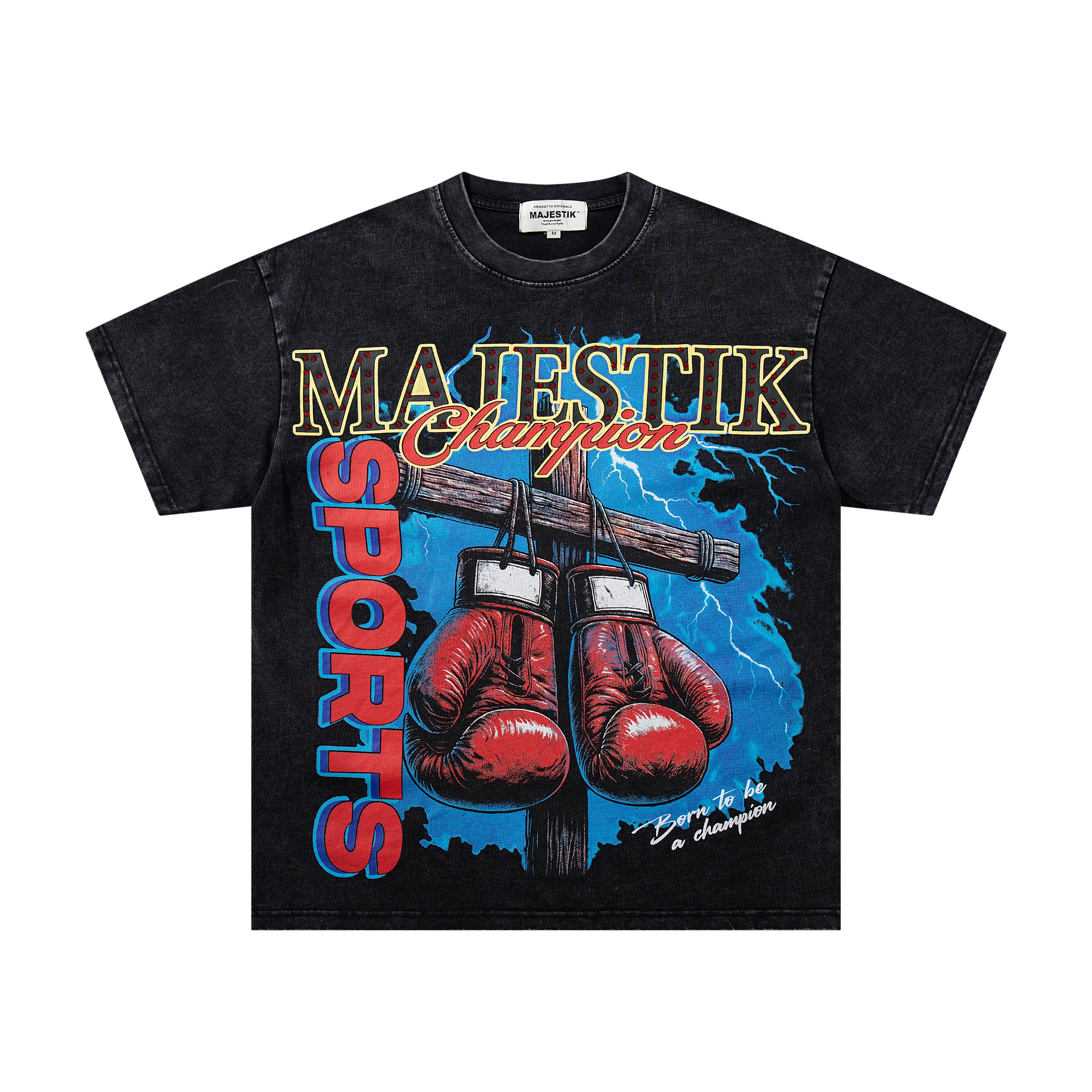 MAJESTIK Champion Boxing Vintage T‑Shirt