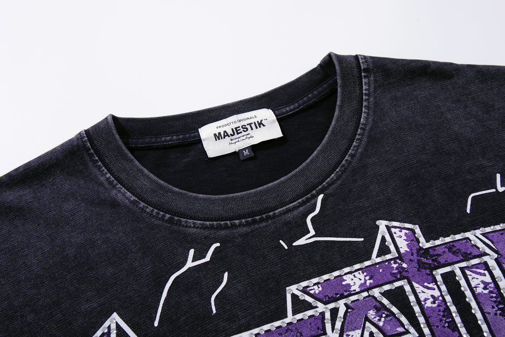 MAJESTIK Metal Concert Sports Car Double‑Sided Vintage T‑Shirt