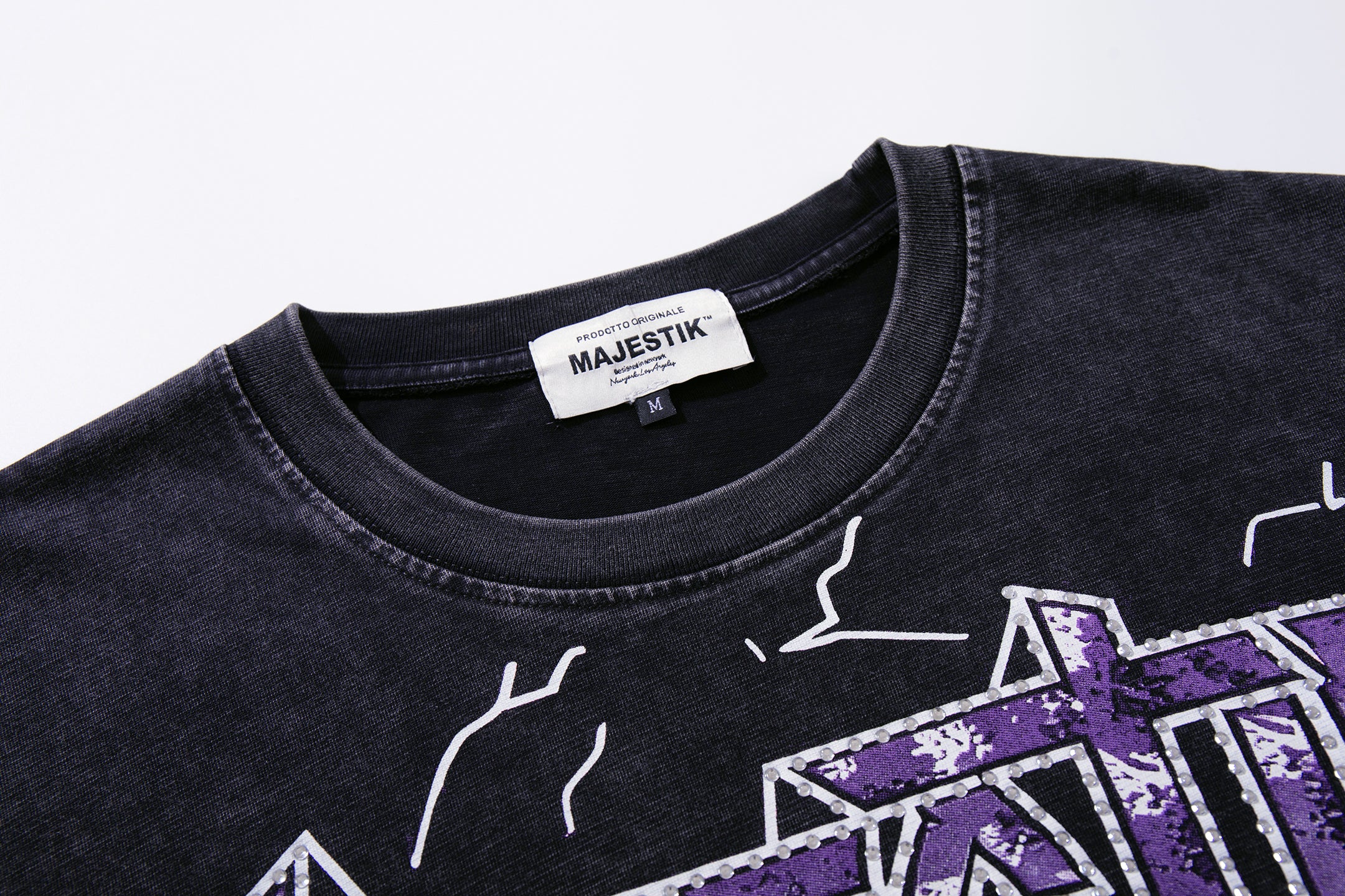 MAJESTIK Metal Concert Sports Car Double‑Sided Vintage T‑Shirt