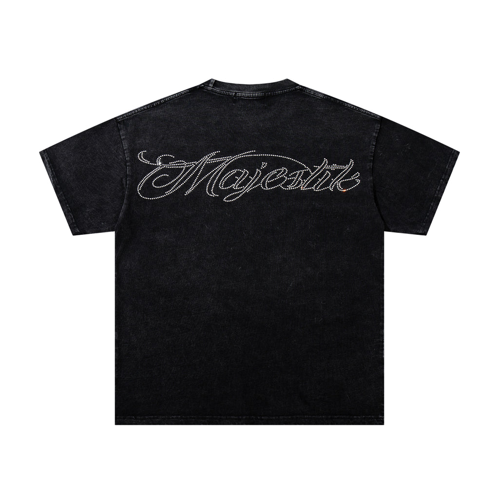 MAJESTIK Sports Motorcycle Racing Vintage Graphic T‑Shirt
