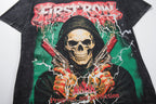 MAJESTIK Double‑Sided Skull Graphic Vintage T‑Shirt