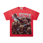 MAJESTIK Tour Bears Vintage Graphic T‑Shirt