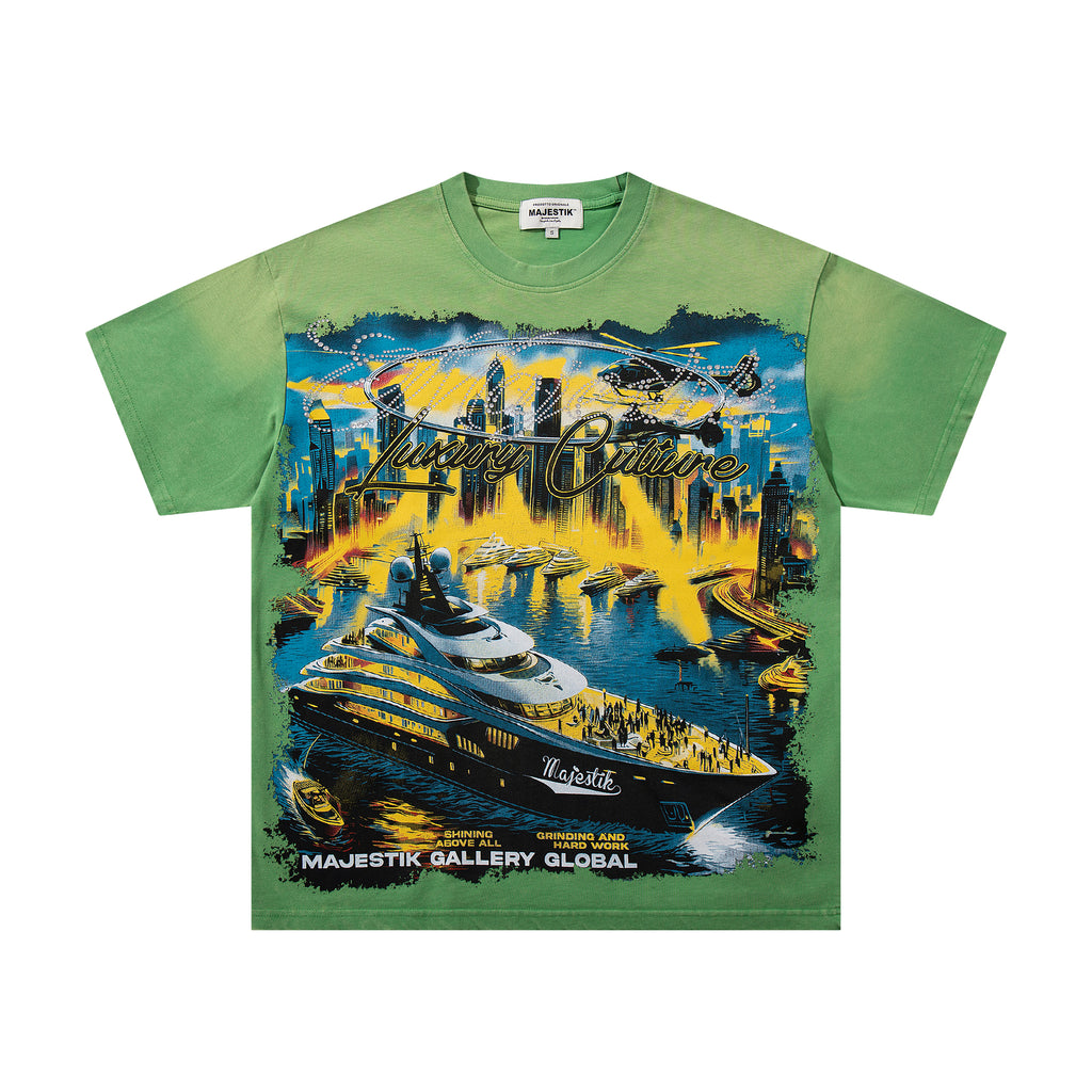 MAJESTIK Tour City Night Vintage T‑Shirt