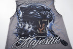 MAJESTIK Black Panther Graphic Tank Top