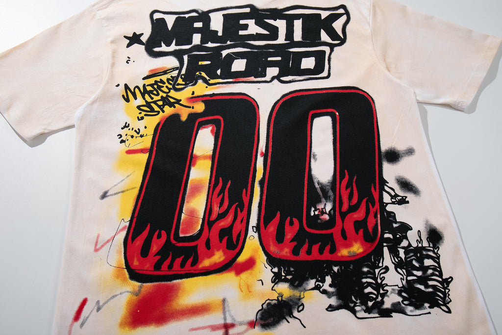 MAJESTIK Racing 00 Double‑Sided Graphic T‑Shirt