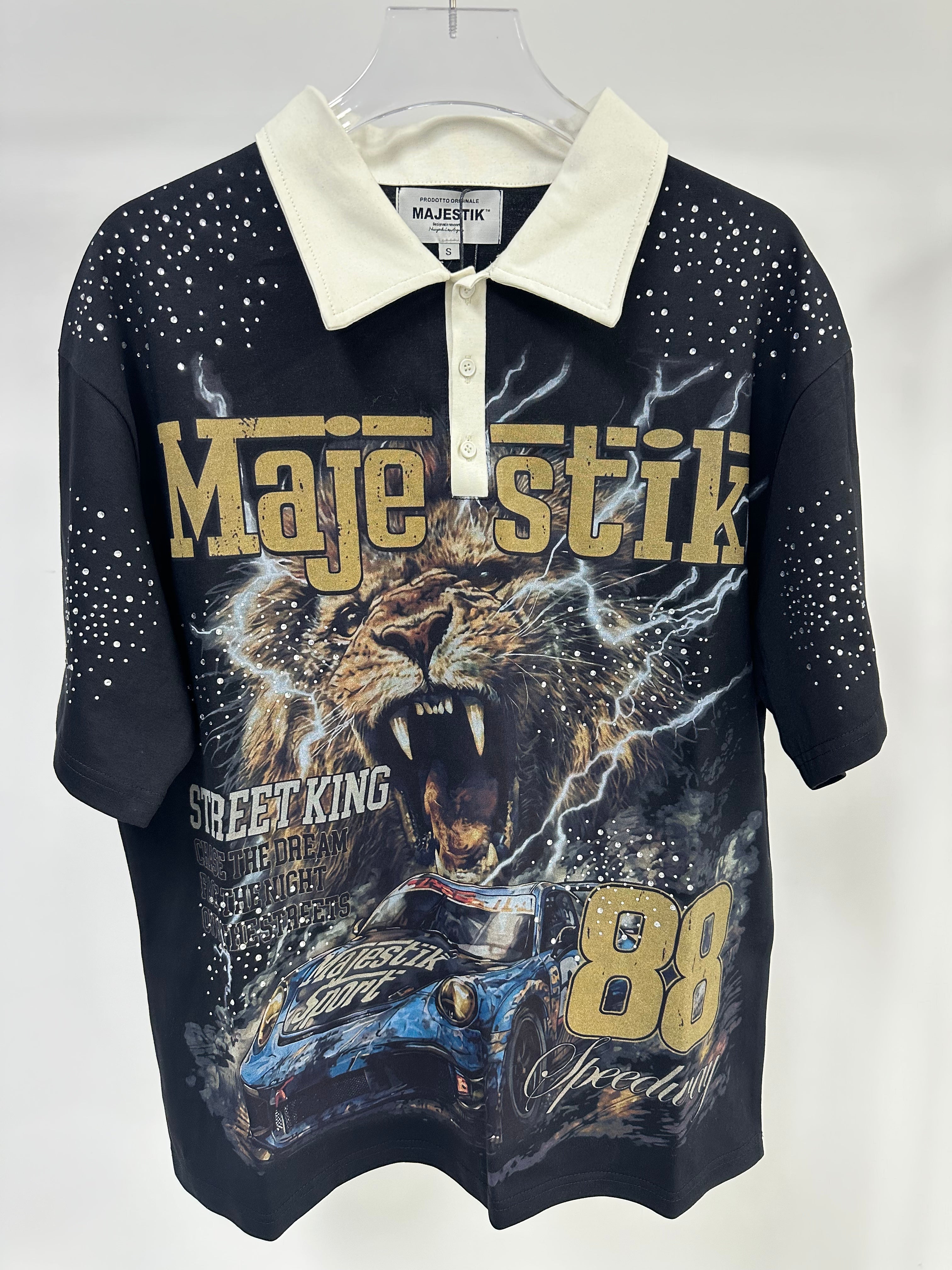 MAJESTIK 88 Racing Team Vintage Polo Shirt