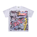 MAJESTIK Fearless Graffiti Chaos Double‑Sided Vintage T‑Shirt