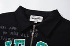 MAJESTIK Global Half‑Zip Polo T‑Shirt