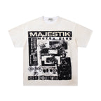 MAJESTIK Motor Club Collage Vintage T‑Shirt