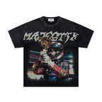 MAJESTIK Trophy Champion Skeleton Double‑Sided Vintage T‑Shirt
