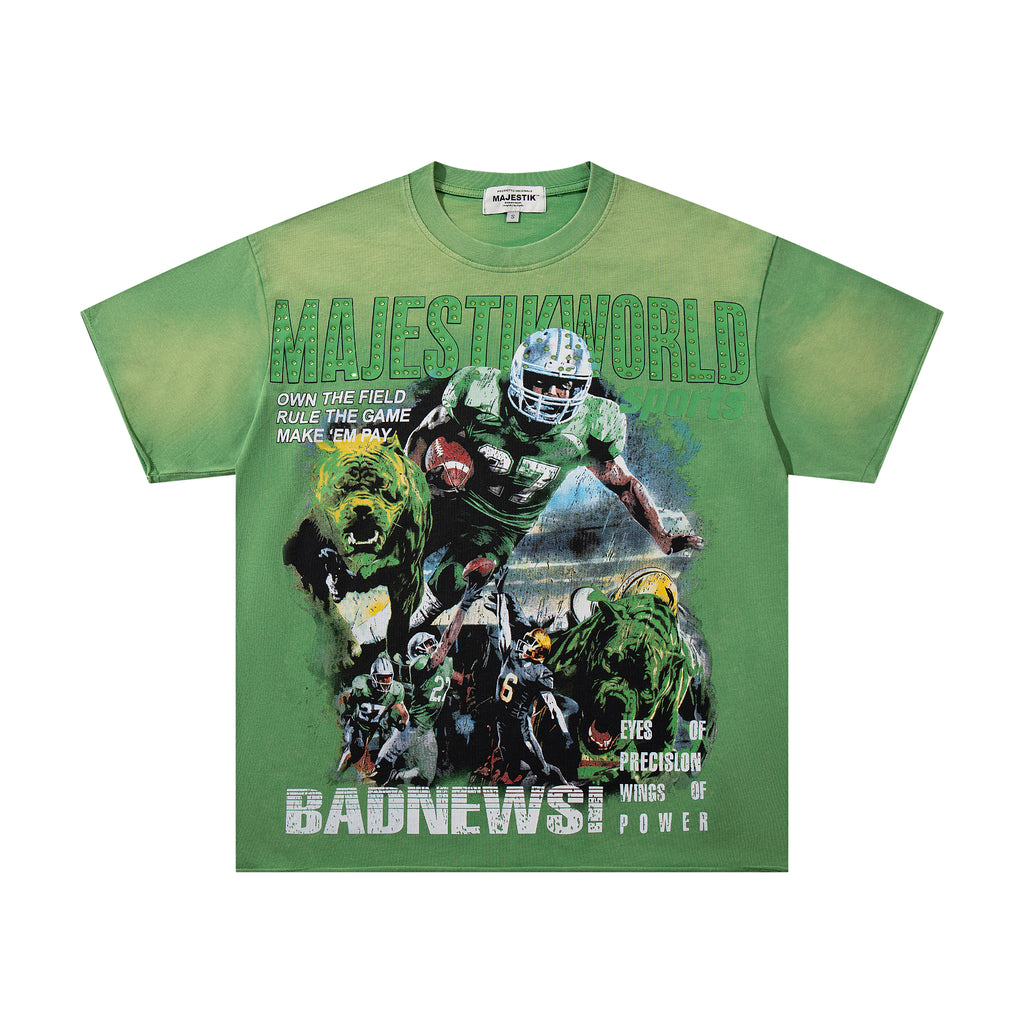 MAJESTIK Bad News Lock In Take Over Vintage T‑Shirt
