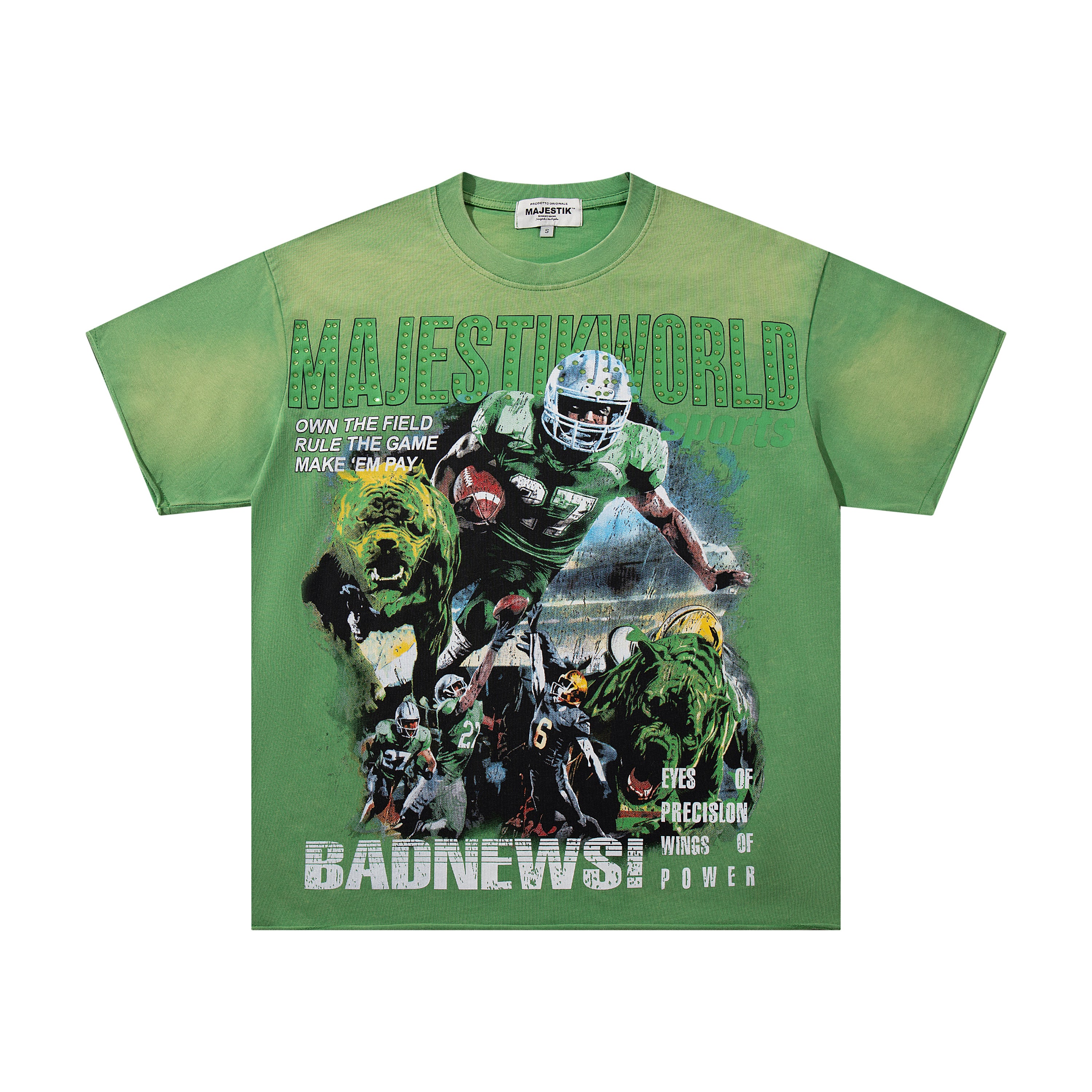 MAJESTIK Bad News Lock In Take Over Vintage T‑Shirt