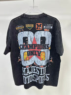 MAJESTIK Motosports 00 Champions Vintage Black Double‑Sided T‑Shirt