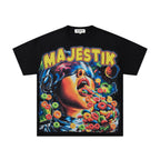 MAJESTIK Cereal Face Vintage Graphic T‑Shirt