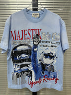 MAJESTIK Legends Racing Tour Light Blue T‑Shirt