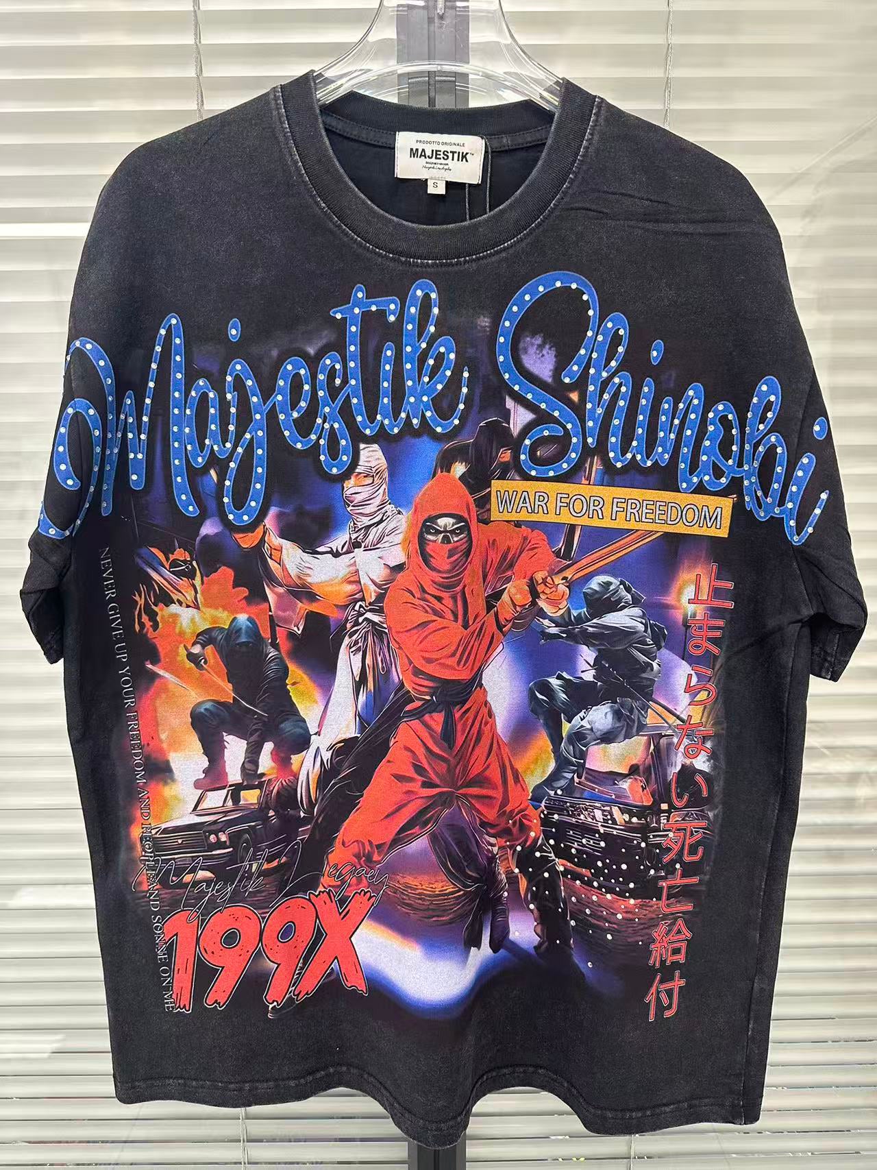 MAJESTIK Ninja Graphic Short‑Sleeve T‑Shirt