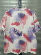 MAJESTIK Tie‑Dye Skull Graphic T‑Shirt