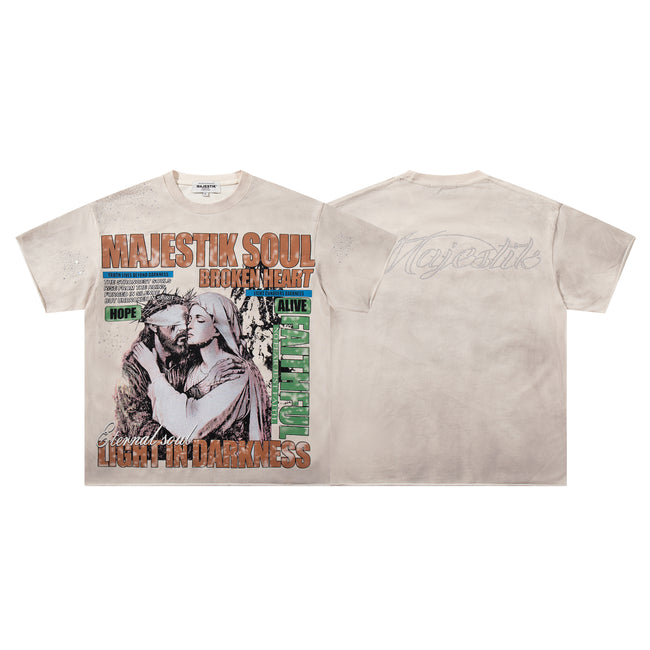 MAJESTIK Soul Light In Darkness Vintage T‑Shirt Hover Image