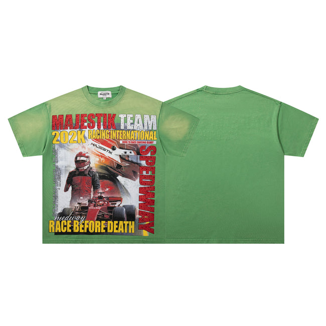 MAJESTIK Team Race Before Death Vintage T‑Shirt Hover Image