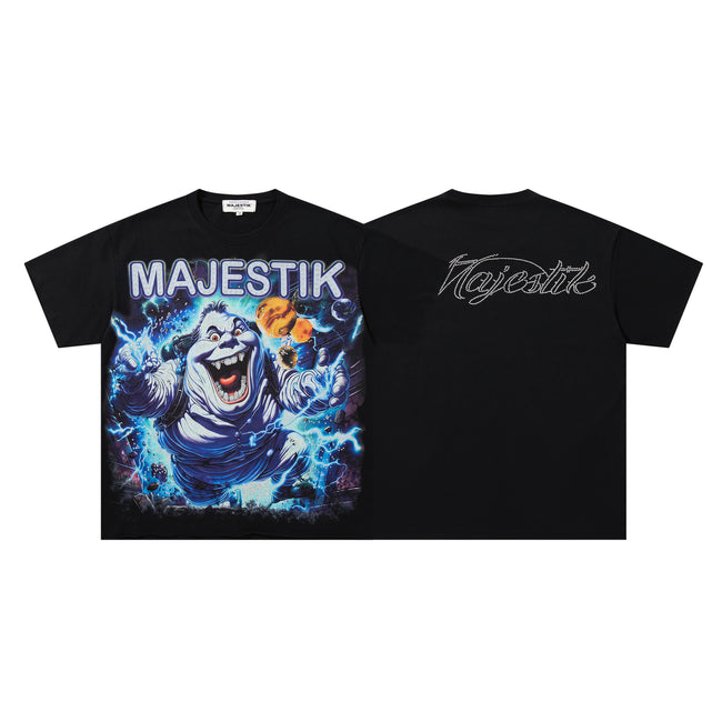 MAJESTIK Ghost Vintage Graphic T‑Shirt Hover Image