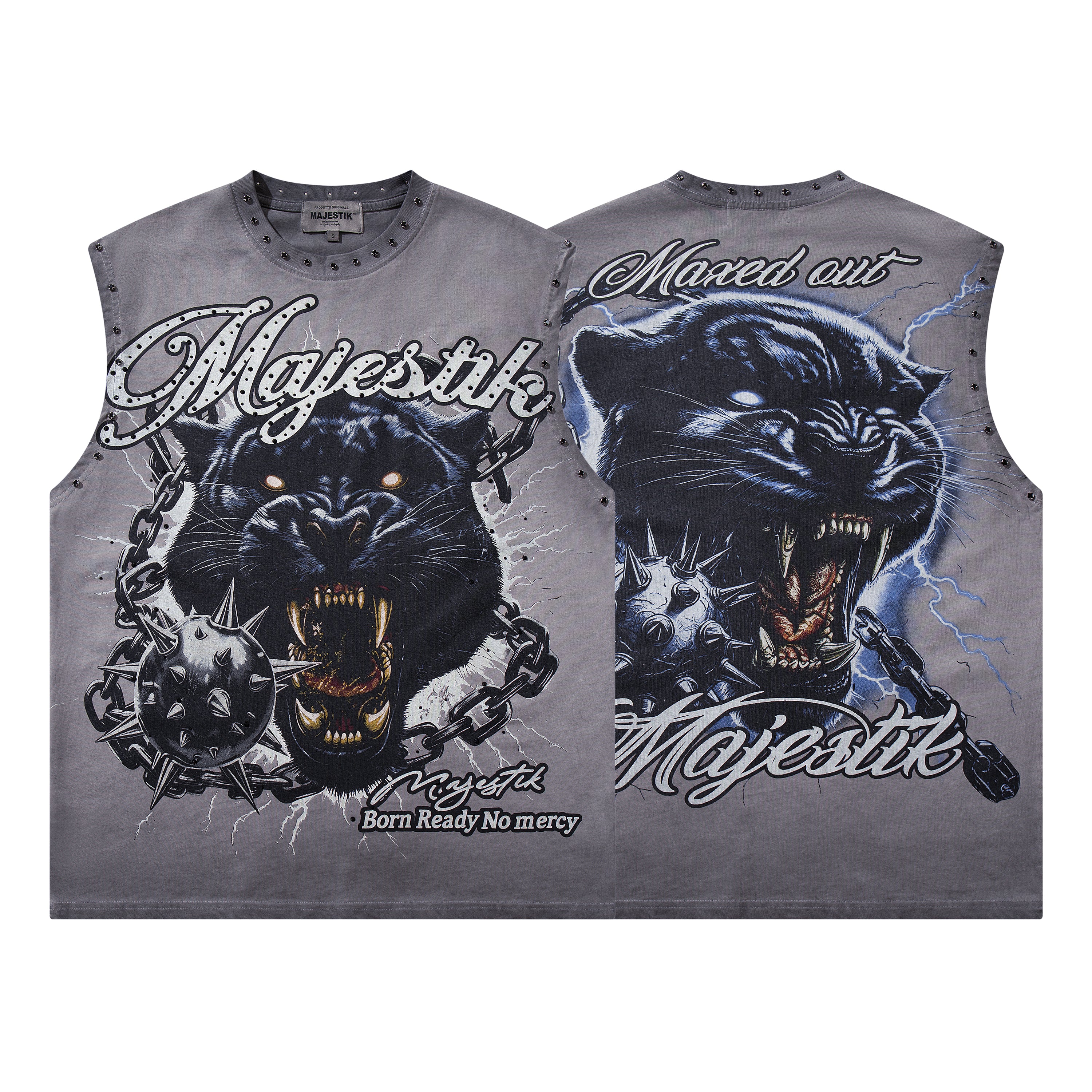 MAJESTIK Black Panther Graphic Tank Top
