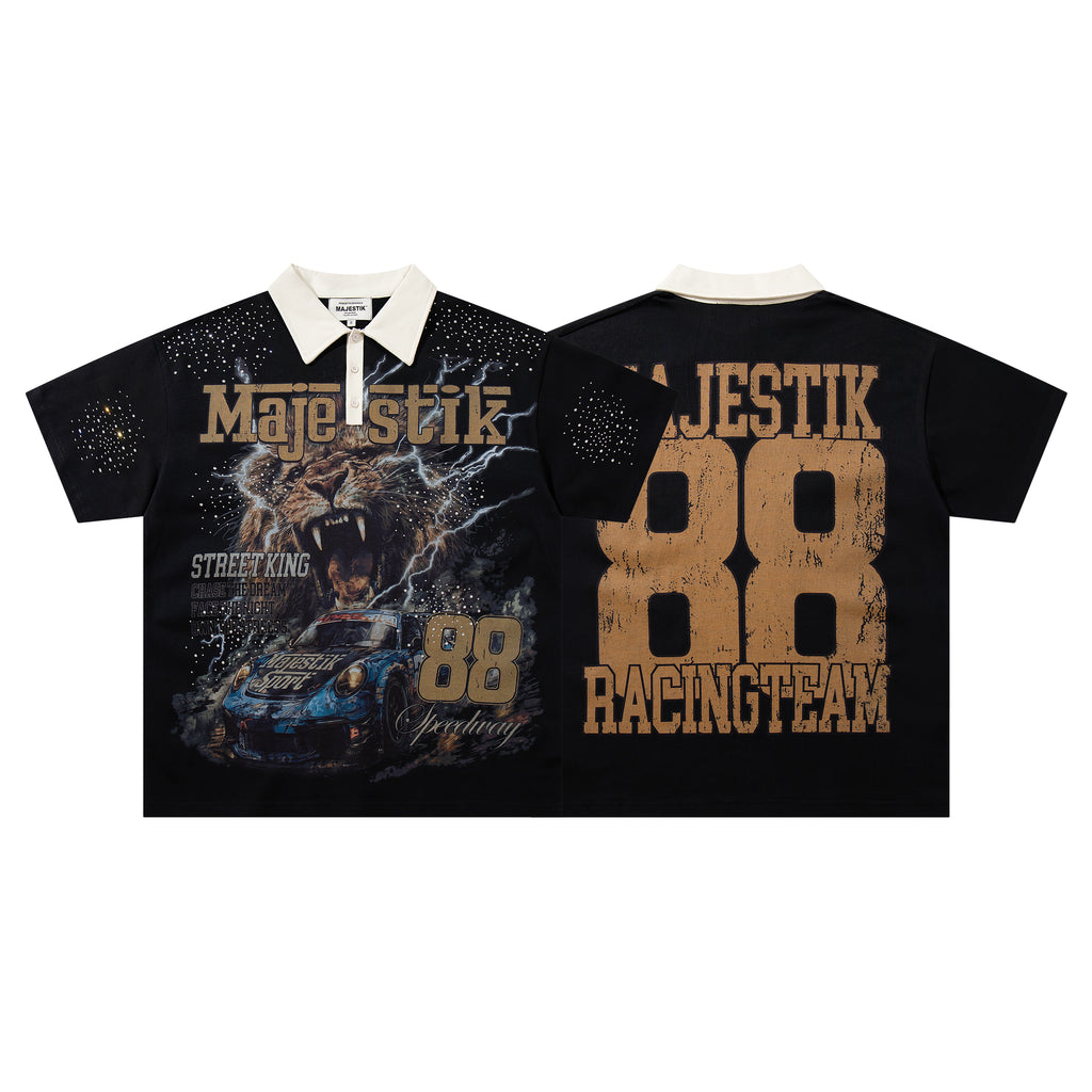 MAJESTIK 88 Racing Team Vintage Polo Shirt