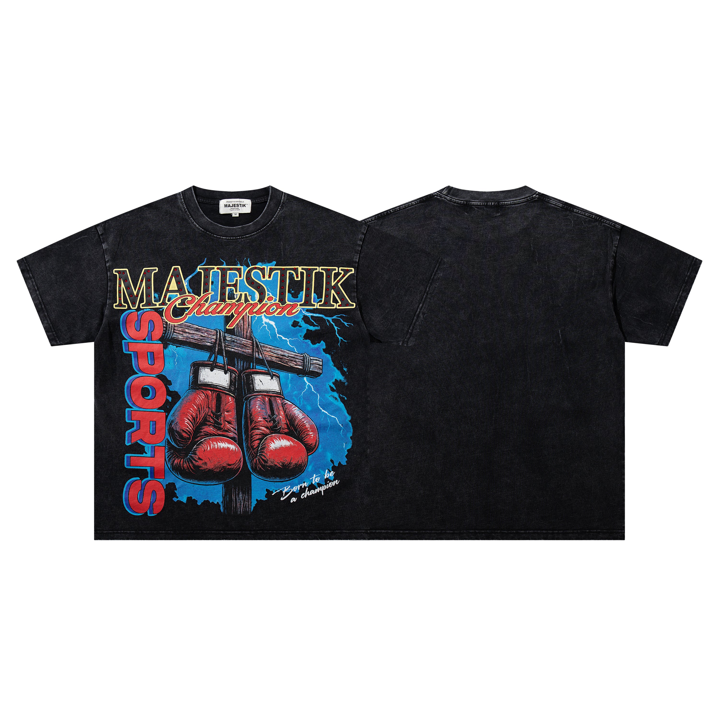 MAJESTIK Champion Boxing Vintage T‑Shirt