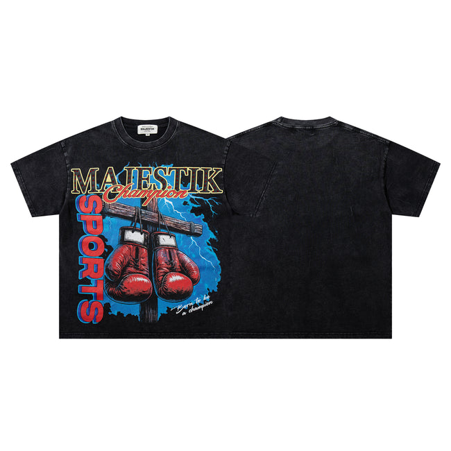 MAJESTIK Champion Boxing Vintage T‑Shirt Hover Image