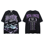 MAJESTIK Metal Concert Sports Car Double‑Sided Vintage T‑Shirt