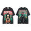 MAJESTIK Double‑Sided Skull Graphic Vintage T‑Shirt