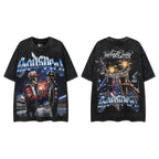 Godspeed Skull Toast Double‑Sided Vintage Graphic T‑Shirt