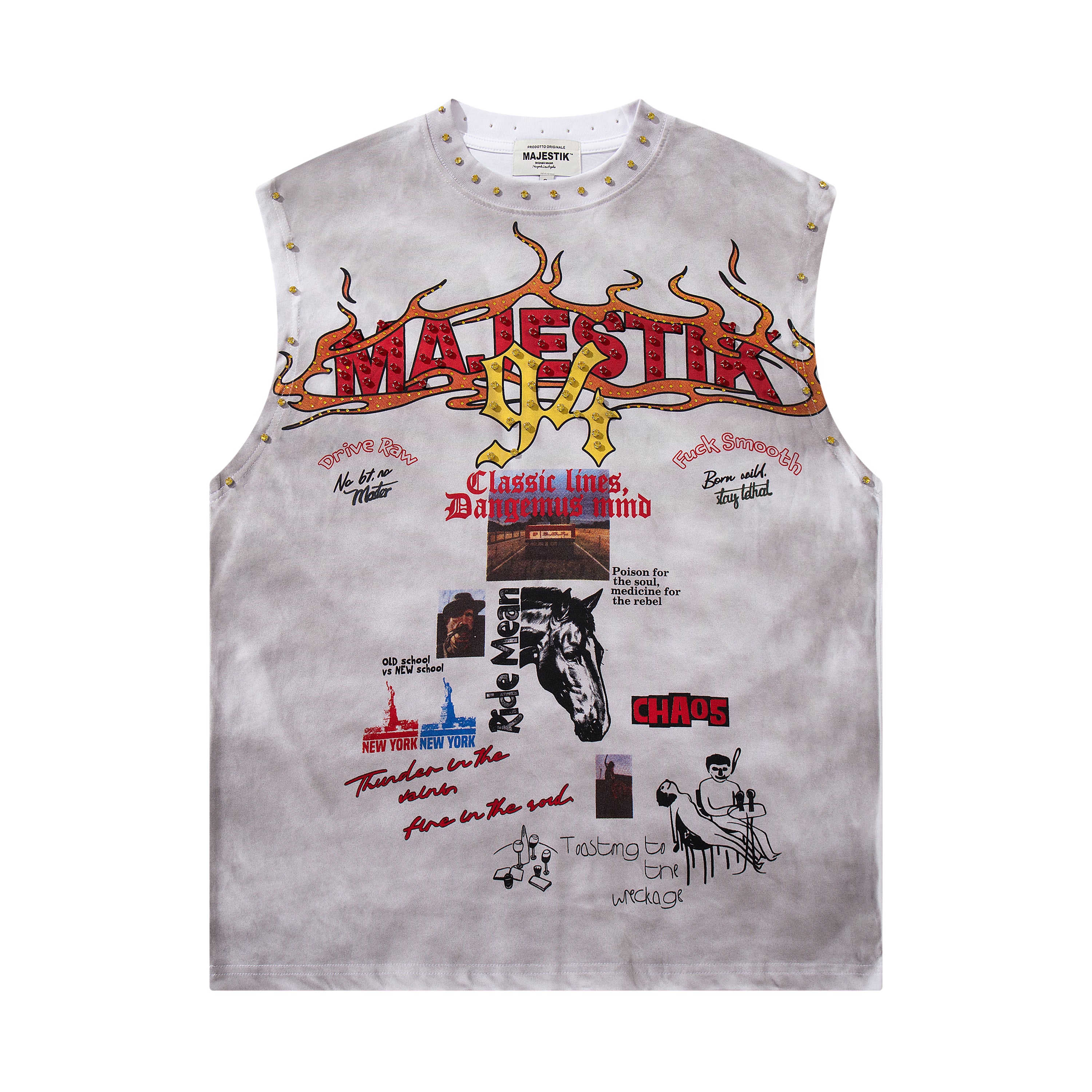 MAJESTIK 94 Vintage Sleeveless Graphic Tank Top