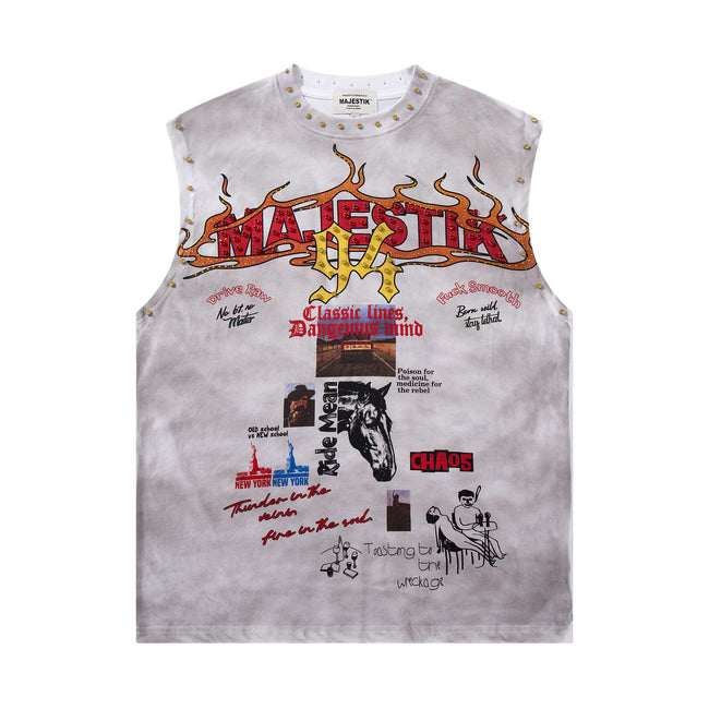 MAJESTIK 94 Vintage Sleeveless Graphic Tank Top Main Image