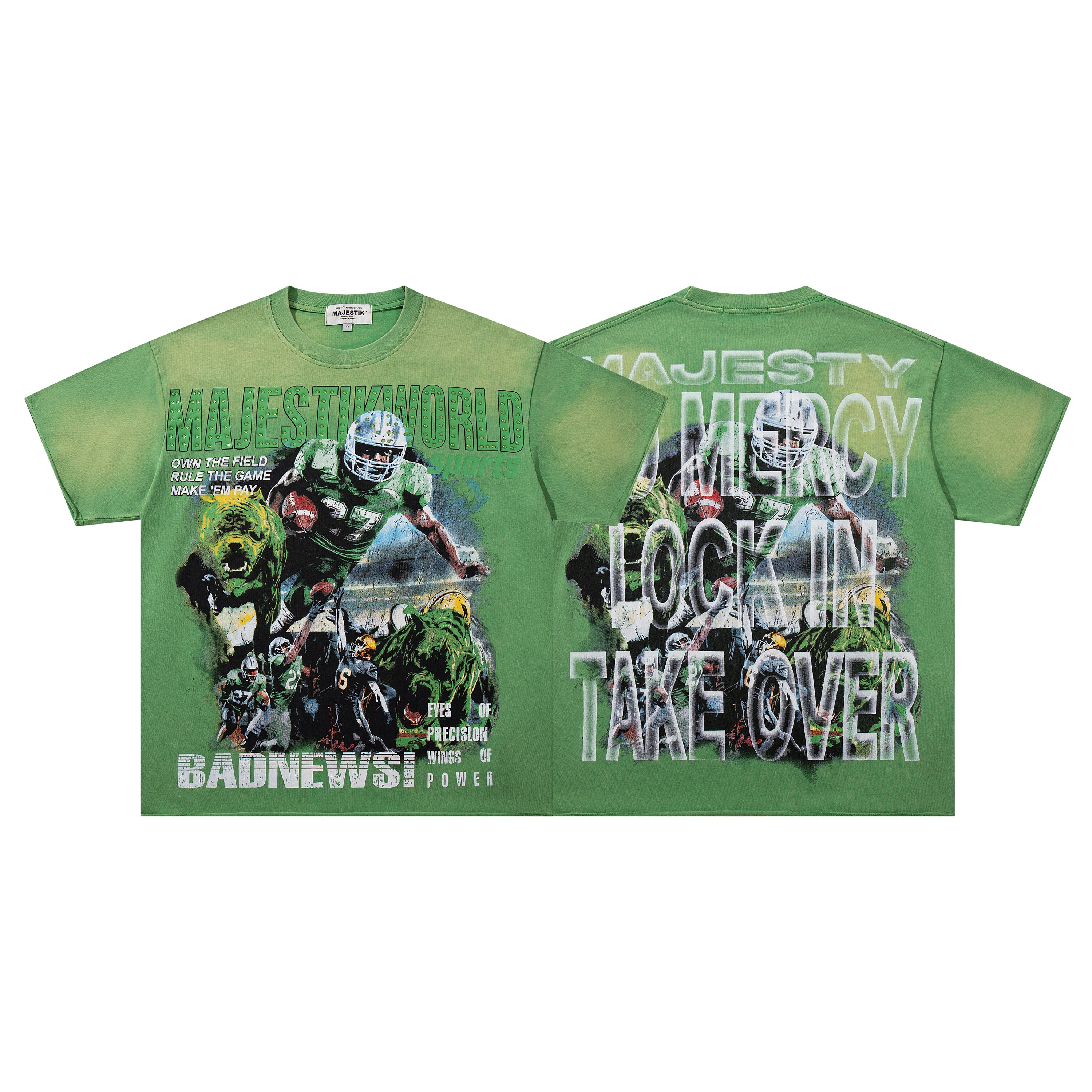 MAJESTIK Bad News Lock In Take Over Vintage T‑Shirt